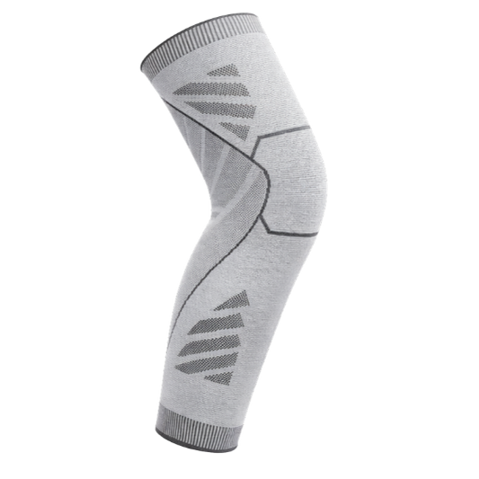Wolf Full-Leg Compression Sleeves (Single) - White